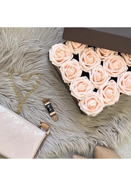 Deniz Mavisi 10 Adet 10/20/30 Kafaları 8 cm Yeni Yapay Pe Köpük Gül Çiçek Gelin Buketi Ev Çiçek Düğün Süslemeleri Scrapbooking Dıy Çiçek (Yurt Dışından) fırsatları