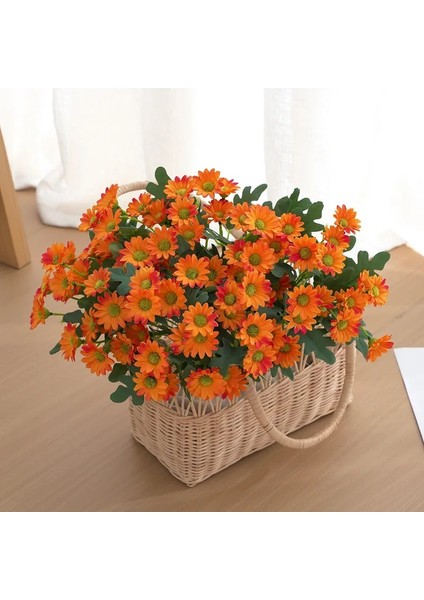 A-38YELLOW Yapay Çiçekler Bitkiler 31 cm Güneş Çiçeği Renkli Küçük Papatya Ipek Ev Bahçe Dekorasyon Krizantem Düğün Dıy Parti (Yurt Dışından) modelleri