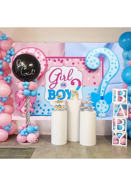 Stil 1 Ggender Reveal Zemin Photocall Ggender Reveal Parti Banner Arka Plan Mutlu Doğum Günü Parti Dekor Çocuklar Oğlan Kız Bebek Duş (Yurt Dışından) modelleri