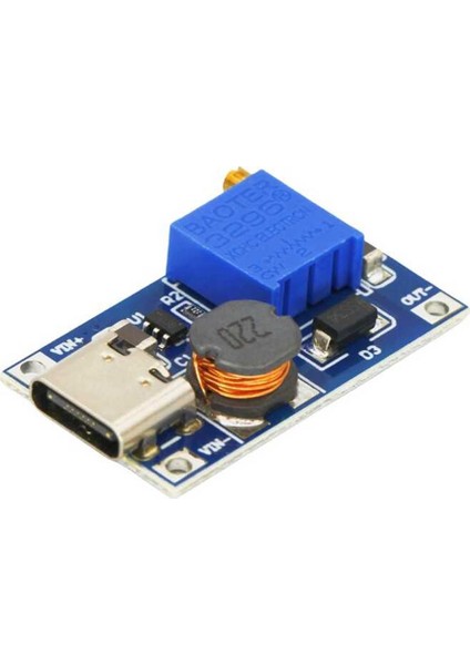 MT3608 Type C USB 28V 2A Dc Boost Modül Ayarlanabilir Voltaj Yükseltici Güç Kaynağı Step Up Dc Çevirici