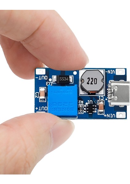 MT3608 Type C USB 28V 2A Dc Boost Modül Ayarlanabilir Voltaj Yükseltici Güç Kaynağı Step Up Dc Çevirici