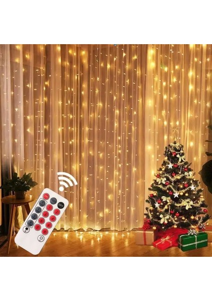 Sıcak Beyaz 3M x 1M 100LED Festoon Noel Perde Işık Çelenk Ev Noel Süs Noel Hediyeleri Için Mutlu Noel Dekor Navidad 2023 Yeni Yıl 2024 (Yurt Dışından)