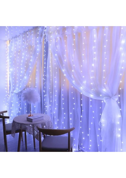 Sıcak Beyaz 3M x 1M 100LED Festoon Noel Perde Işık Çelenk Ev Noel Süs Noel Hediyeleri Için Mutlu Noel Dekor Navidad 2023 Yeni Yıl 2024 (Yurt Dışından)