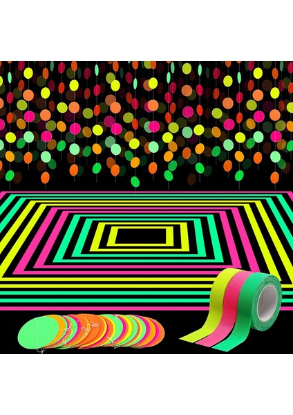 10 Adet Neon Balonlar Neon Dekorasyon Uv Parti Parlıyor Akşam Aksesuarları Aydınlık Mutlu Doğum Günü Afiş Siyah Işık Parlak Asılı (Yurt Dışından) indirimleri