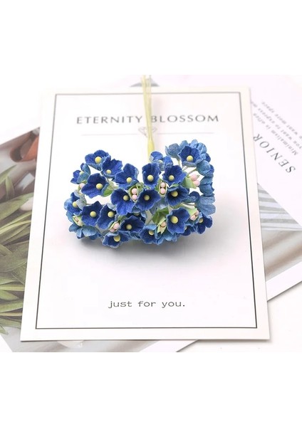 Kraliyet Mavi 1 Demet 8 Adet Mini Kağıt Gül Sahte Çiçek Buketi Düğün Dekorasyon Yapay Çiçek Dıy Scrapbooking Çelenk Çelenk Çiçekler (Yurt Dışından)