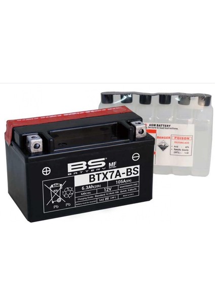 Bs Akü BTX7A-BS Sym Jet 14 / Jet x