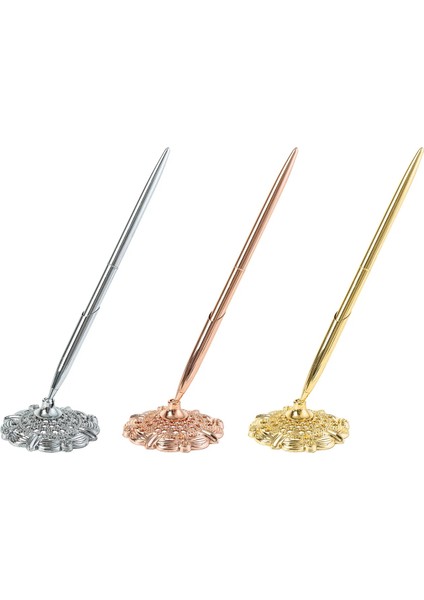 Rosegold Kalem Tutucu Olarak Altın Düğün Parti Siyah Ziyaretçi Defteri Imzalama Kalem Aşk Burcu Tutucu Masa Süslemeleri Takım Gelin Olmak Bekarlığa Veda Partisi Malzemeleri (Yurt Dışından)