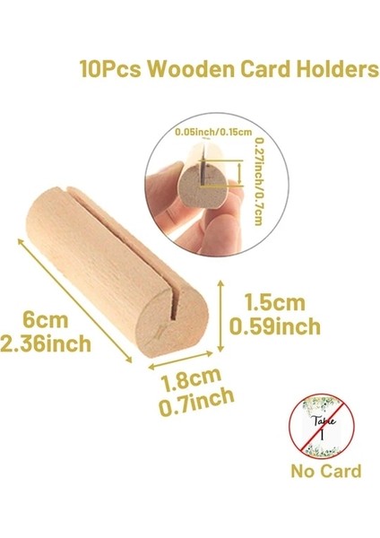 02 10 Adet Rustik Düğün Ahşap Yer Kartı Sahipleri Fotoğraf Kartpostal Klip Standı Nişan Doğum Günü Partisi Masa Numarası Adı Burcu (Yurt Dışından)