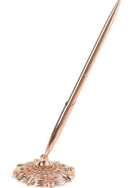 Rosegold Kalem Tutucu Olarak Altın Düğün Parti Siyah Ziyaretçi Defteri Imzalama Kalem Aşk Burcu Tutucu Masa Süslemeleri Takım Gelin Olmak Bekarlığa Veda Partisi Malzemeleri (Yurt Dışından)