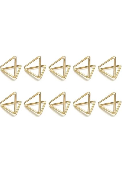 Altın-Üçgen 10 Adet Moda Düğün Metal Masa Numarası Tutucu Standları Adı Oturma Etiketleri Yer Kartı Klipleri Düğün Yıldönümü Partisi Için (Yurt Dışından)