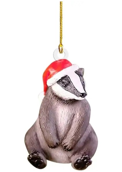 H Narin Noel Kolye Çoklu Stiller Kirpi Kolye Şapka Ağacı Asılı Tavşan Kirpi Kolye Atmosfer Yaratmak (Yurt Dışından)