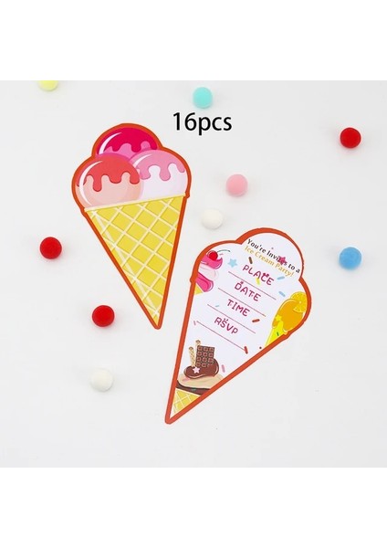 Davetiye 16PCS Dondurma Tema Parti Malzemeleri Futbol Kutuları Bardaklar Centerpiece Favor Çantalar Payet Parti Malzemeleri Favor Çantalar Asılı Süslemeler (Yurt Dışından)