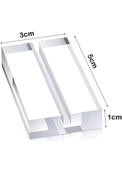5X3X1CM 1 Adet Akrilik Standlar Yer Kartı Sahipleri Resim Kartları Ekran Standı Masaüstü Dekorasyon Şenlikli Parti Malzemeleri (Yurt Dışından)