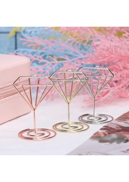Gül Altın-Type2-5pcs Moda Masaüstü Dekorasyon Kağıt Kelepçesi Gül Altın Kalp Şekli Masa Numaraları Tutucu Yer Kartı Kelepçeleri Standı Fotoğraf Klipleri (Yurt Dışından) fırsatları