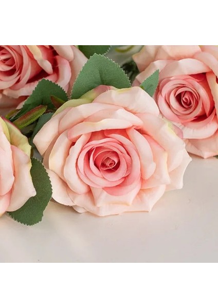 Pembe 5 Adet 5 Adet Sonbahar Büyük Yapay Gül Çiçek Düğün Ev Dekorasyon Ins Fotoğraf Sahne Süsler Düzenleme Güz Ipek Sahte Bitki (Yurt Dışından)