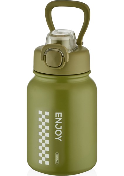 Chees Çelik Termos Matara 600ML Yeşil