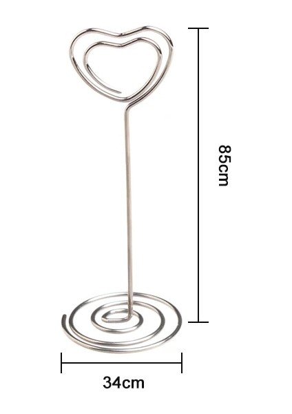 Style1 Gül Altın 1 Adet 1 Pc Romantik Kalp Fotoğraf Klip Metal Yer Kart Tutucu Serin Düğün Parti Masaüstü Dekorasyon Masa Numarası Standı Parti Malzemeleri (Yurt Dışından) modelleri