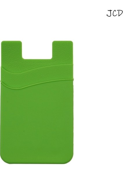 Yeşil Jcd Yapışkanlı Etiket Telefon Cebi Cep Telefonu Kart Üzerinde Sopa Cüzdan Esnek Likra Kredi Kartları Kimlik Kartı Tutucu Kese Kol Çift (Yurt Dışından)