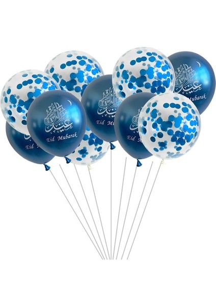Mix 10 Adet 1 Takım Ay Yıldız Balon Seti Müslüman Eıd Mubarak Festivali Ev Dıy Dekorasyon Ramazan Kareem Çocuklar Doğum Günü Partisi Balon Globos (Yurt Dışından)
