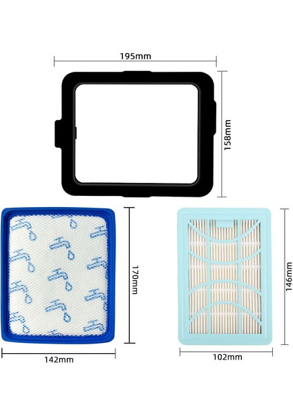 Philips FC9732 FC9728 FC9735 Elektrikli Süpürge Için Hepa Filtre Değiştirme Kiti Hepa Filtre Çerçevesi Değiştirme Kiti (Yurt Dışından) fiyatları