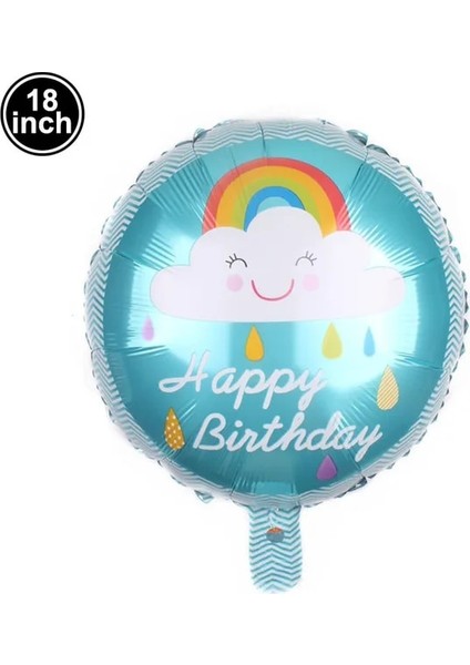 13 Doğum Günü Gökkuşağı Parti Masa Örtüsü Afiş Tabaklar Bardak Peçeteler Hasır Kız Unicorn Parti Malzemeleri Yaz Havuz Partisi Süslemeleri (Yurt Dışından)