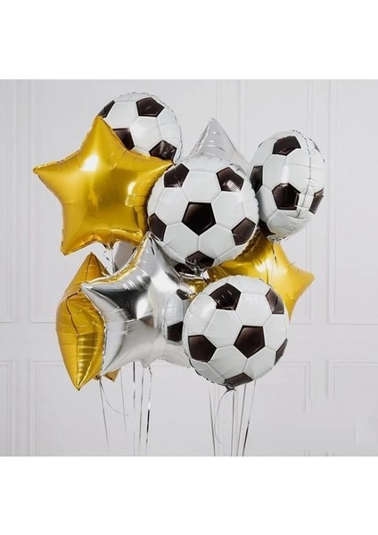 Neon Altın Kupa 18 Inç Futbol Yıldızı Folyo Balonlar Erkek Adam Doğum Günü Partisi Dekoru Spor Oyunları Hava Topları Globos Bebek Duş Malzemeleri (Yurt Dışından)
