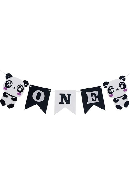 Bir Bayraklar Karikatür Panda Folyo Balon Parti Dekoru Hayvanlar Tema Doğum Günü Partisi Bebek Duş Malzemeleri Hayvanat Bahçesi Hayvan Balonlar Panda Parti Malzemeleri (Yurt Dışından)