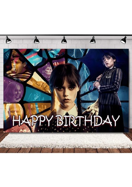 10 Adet Mor Çatal Çarşamba Addams Doğum Günü Partisi Süslemeleri Kek Topper Tek Kullanımlık Tabaklar Bardaklar Bebek Duş Malzemeleri Banner Zemin Balonlar (Yurt Dışından) fırsatları