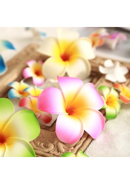 9 cm Renkli 10 Adet Köpük Yapay Çiçekler Kafaları Ev Dekor Için Sahte Çiçekler Hawaii Plaj Partisi Düğün Dekorasyon Zanaat Hediyeler Aksesuarları (Yurt Dışından)