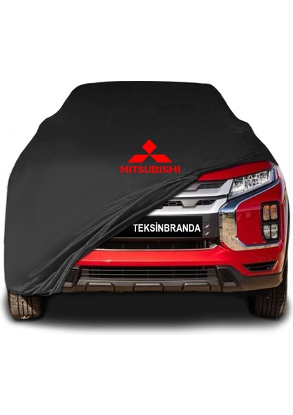 Mitsubishi Asx (2019 - ) Siyah Kumaş Araba Branda Logolu Kumaş Araba Brandası Penye Oto Branda