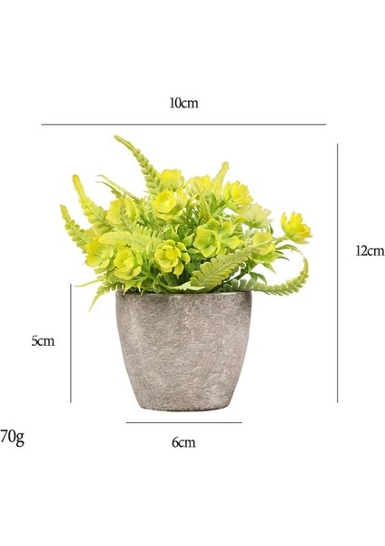 Stil 4 Mini Yapay Çiçekler Bitkiler Bonsai Masa Süsü Küçük Simüle Ağaç Saksı Bitkileri Sahte Çiçekler Ofis Masası Saksı Süs Ev (Yurt Dışından)