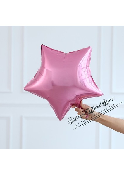 Pembe 10 Adet 18 Inç Degrade/macaron/saf Renk Yıldız Balonlar Düğün Doğum Günü Partisi Süslemeleri Bebek Duş Malzemeleri Folyo Helyum Globo (Yurt Dışından)