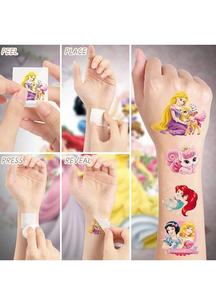 1 Adet Disney Prenses Dövme Çıkartmalar Denizkızı Kar Beyaz Aurora Prenses Karikatür Çıkartmalar Kız Doğum Günü Partisi Bebek Duş Malzemeleri (Yurt Dışından) modelleri