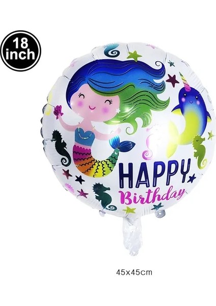 29 18 Inç S-Şekilli Folyo Balon Dıy Denizkızı Kuyruğu Şişme Hava Balonları Çocuklar Doğum Günü Denizkızı Parti Malzemeleri Düğün Süslemeleri (Yurt Dışından)