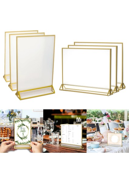 Type4 Standart Çift Taraflı Akrilik Düğün Masa Numaraları Phnom Penh Masa Kartı Düğün Plaka Menü Standı Masa Kartı (Yurt Dışından) fırsatları