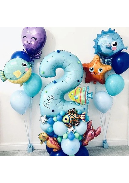 5 Adet Stil G 5 Adet Balık Deniz Hayvan Balonlar Denizyıldızı Deniz Atı Hava Balonu Okyanus Dünya Deniz Altında Tema Doğum Günü Partisi Dekorasyon Bebek Duş (Yurt Dışından)