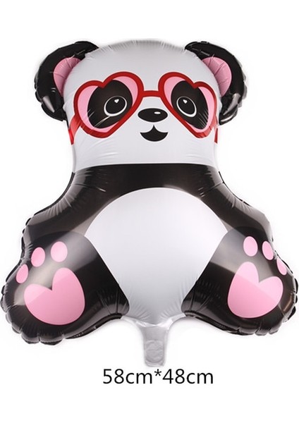 Panda C Jungle Karikatür Hayvan Tema Balonlar Geyik Tavşan Kaplan Aslan Hayvanat Bahçesi Parti Çocuk Oyuncak Doğum Günü Dekor Malzemeleri Helyum Balon (Yurt Dışından)