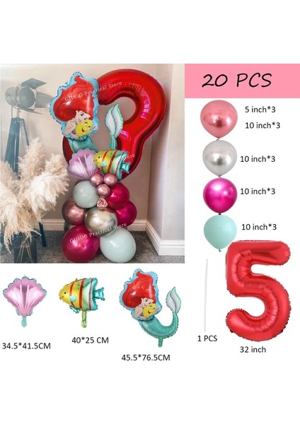 Stil 5 10 Adet Disney Minnie Mickey Mouse Şişme Alüminyum Balon Erkek ve Kız Bebek Duş Çocuklar Doğum Günü Partisi Etkinlikleri Dıy Dekor (Yurt Dışından)
