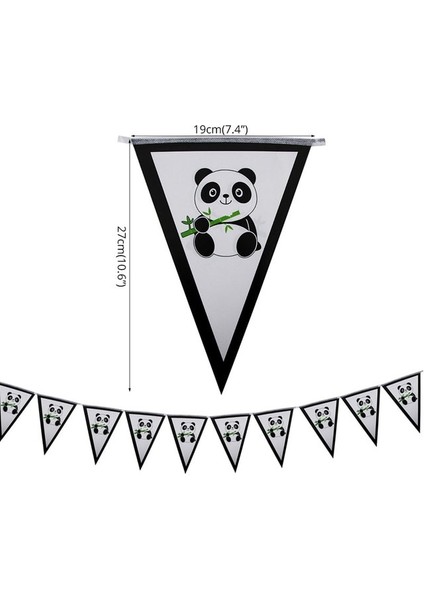 Banner Karikatür Panda Folyo Balon Parti Dekor Hayvanlar Tema Doğum Günü Partisi Bebek Duş Malzemeleri Hayvanat Bahçesi Hayvan Balonlar Panda Parti Malzemeleri (Yurt Dışından)