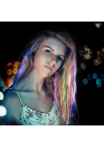 Color2 Kelebek LED Parlayan Flaş Peruk Saç Örgülü Klip Firkete Renkli Aydınlık Saçlar Düğün Bebek Hediyeleri Doğum Günü Partisi Süslemeleri (Yurt Dışından)