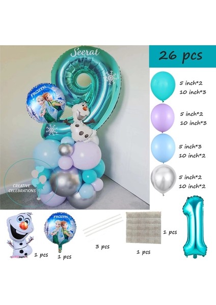 Olaf 1 10 Adet Disney Minnie Mickey Mouse Şişme Alüminyum Balon Erkek ve Kız Bebek Duş Çocuk Doğum Günü Partisi Etkinlikleri Dıy Dekor (Yurt Dışından)