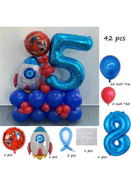 Örümcek Adam 8 10 Adet Disney Minnie Mickey Mouse Şişme Alüminyum Balon Erkekler ve Kızlar Için Bebek Duş Çocuk Doğum Günü Partisi Etkinlikleri Dıy Dekor (Yurt Dışından)