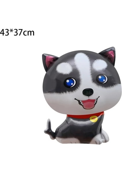 Husky Kemik Şekilli Folyo Balonlar Çocuklar Hediye Oyuncak Karikatür Yürüyüş Köpek Hayvan Helyum Balon Pug Kaniş Balon Doğum Günü Partisi Süslemeleri (Yurt Dışından)