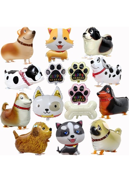 Husky Kemik Şekilli Folyo Balonlar Çocuklar Hediye Oyuncak Karikatür Yürüyüş Köpek Hayvan Helyum Balon Pug Kaniş Balon Doğum Günü Partisi Süslemeleri (Yurt Dışından) fiyatları
