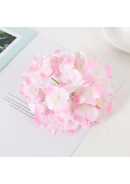 15 cm Açık Pembe 13-15 cm Yapay Ortanca Çiçek Kafa Düğün Doğum Günü Partisi Dekorasyon Için Dıy Çelenk Çiçek Duvar Fotoğraf Arka Plan (Yurt Dışından)