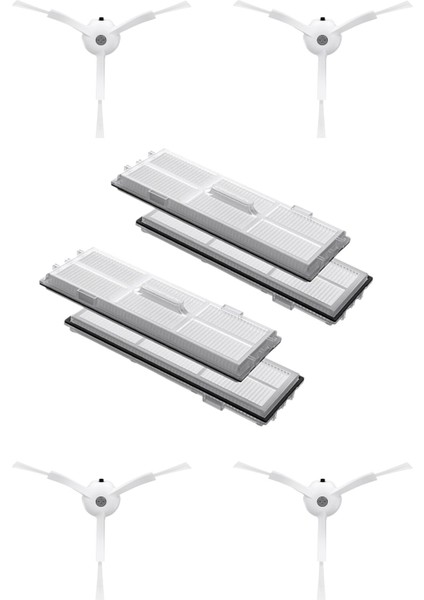 Roborock S8, S8+ ( Plus ), S8 Pro Ultra Robot Süpürge Uyumlu 8'li - Yedek Parça Seti