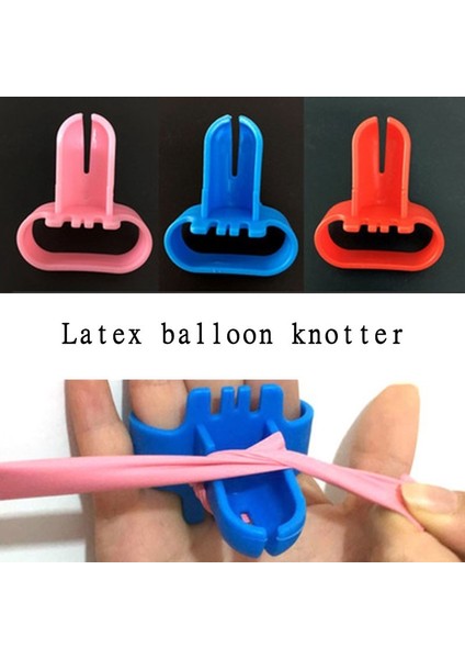 Balon Tutkal Lateks Balon Düğümleyici Balon Aksesuarları Kolayca Hızlı Bağlayın Bağlı Balon Aracı Malzemeleri Ellerinizi Incitmeyin Parti Doğum Günü Dekorasyonu (Yurt Dışından)