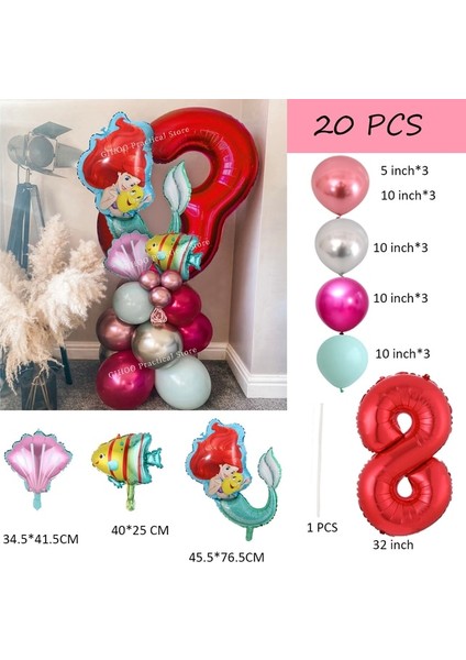 Stil 8 10 Adet Disney Minnie Mickey Mouse Şişme Alüminyum Balon Erkek ve Kız Bebek Duş Çocuklar Doğum Günü Partisi Etkinlikleri Dıy Dekor (Yurt Dışından)