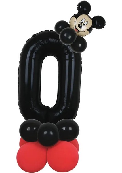 DSNTZ007-9-14PCS 14 Adet Disney Mickey Minnie Mouse Folyo Balonlar 32 Inç Numarası Doğum Günü Partisi Balonları Çocuk Doğum Günü Süslemeleri Bebek Duş Topu (Yurt Dışından) modelleri
