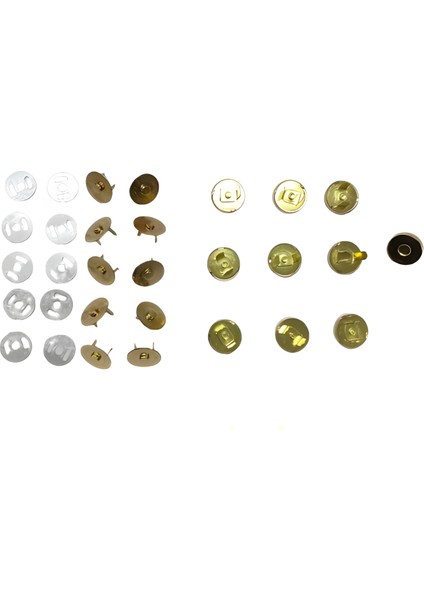 Mıknatıslı Katlamalı Çanta Klipsi 10'lu Set